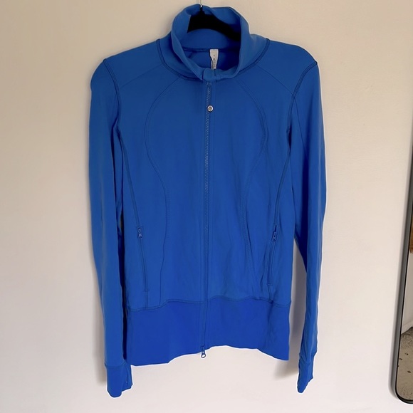 Lululemon Bright Blue Track Jacket - Picture 1 of 4